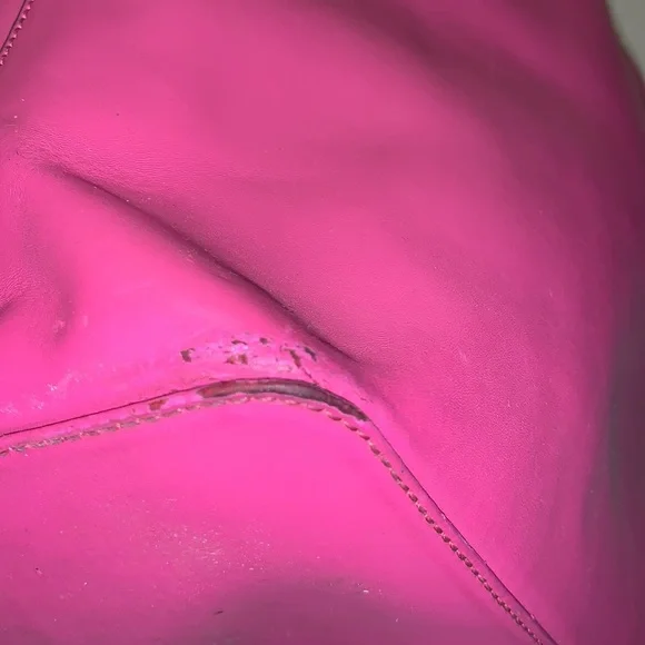 Kate Spade Pink Tote Bag Red Interior Large Shoulder Purse - Picture 16 of 16